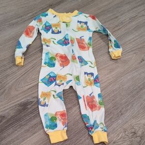 Vibrant Multicolor Kids Footie Pajama Size 12m